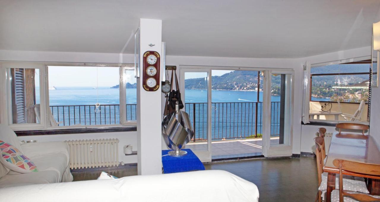 Nautilus Vista Mare Mozzafiato A 180 Gradi- Posto Auto Privato - 2 Camere Matrimoniali Piu 1 Divano Letto Singolo-Sky,Netflix-Wifi 200Mg Рапало Екстериор снимка