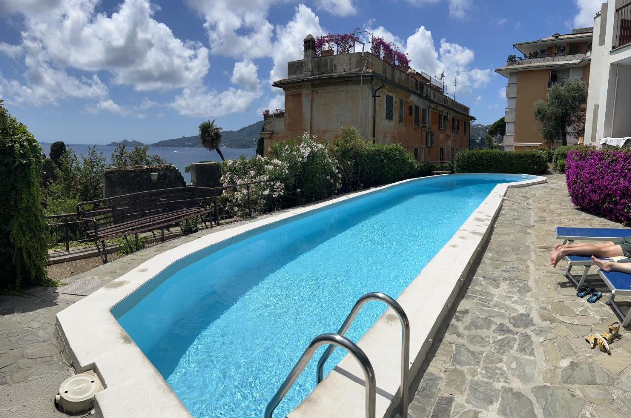 Nautilus Vista Mare Mozzafiato A 180 Gradi- Posto Auto Privato - 2 Camere Matrimoniali Piu 1 Divano Letto Singolo-Sky,Netflix-Wifi 200Mg Рапало Екстериор снимка